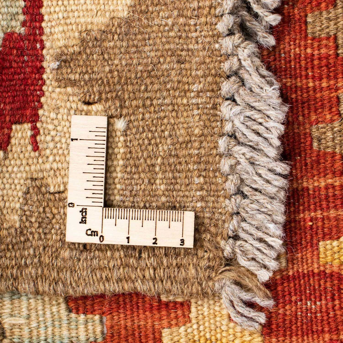 Biegacz Dywan Kelim - Orientalny - 200 x 85 cm - beżowy