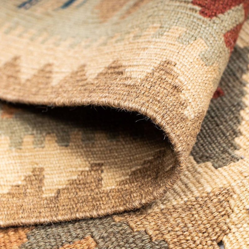 Biegacz Dywan Kelim - Orientalny - 198 x 80 cm - jasnobrązowy