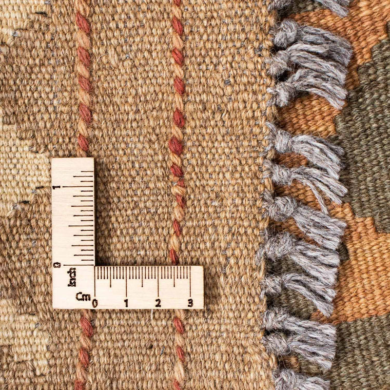 Biegacz Dywan Kelim - Orientalny - 198 x 80 cm - jasnobrązowy