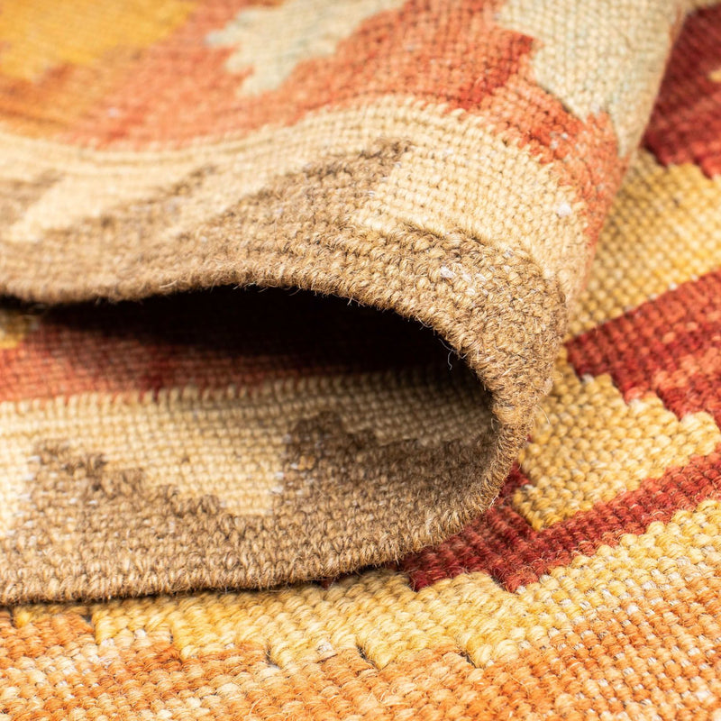 Biegacz Dywan Kelim - Orientalny - 189 x 75 cm - jasnobrązowy