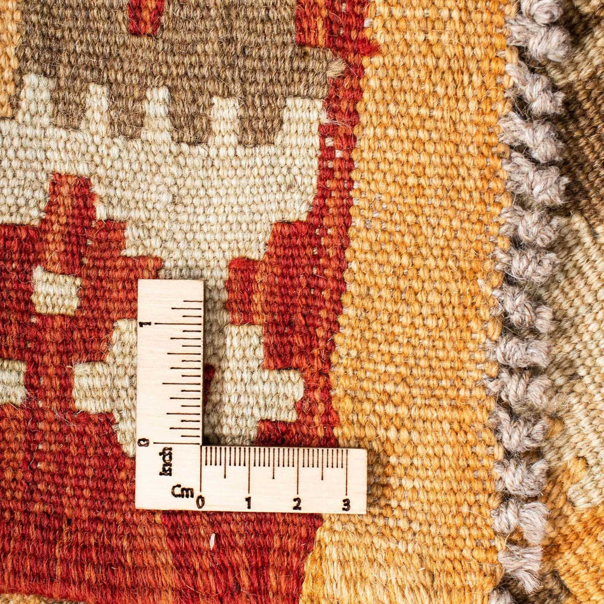 Biegacz Dywan Kelim - Orientalny - 196 x 72 cm - beżowy