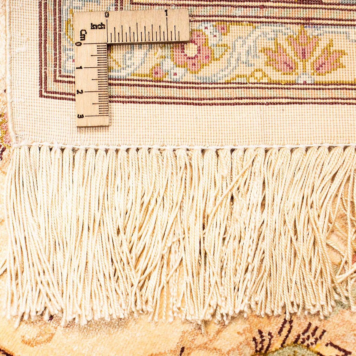 Jedwabny dywan - Ghom Silk - Premium - 197 x 131 cm - beżowy