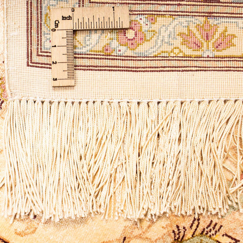 Jedwabny dywan - Ghom Silk - Premium - 197 x 131 cm - beżowy