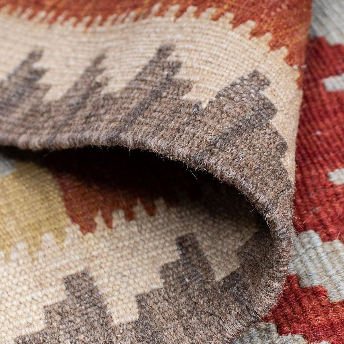 Dywan Kelim - Orientalny - 193 x 142 cm - wielokolorowy