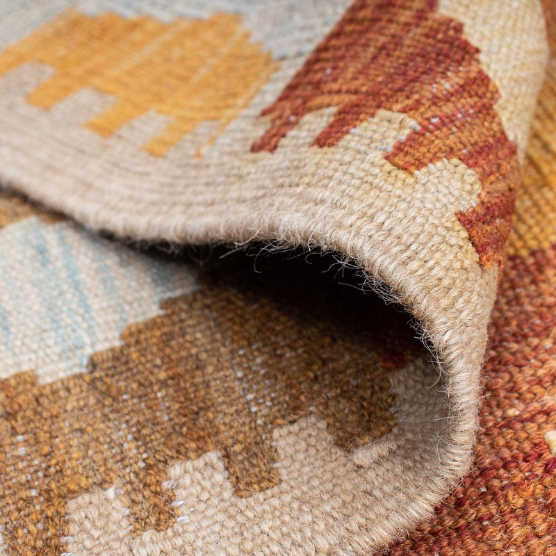 Dywan Kelim - Orientalny - 201 x 154 cm - wielokolorowy