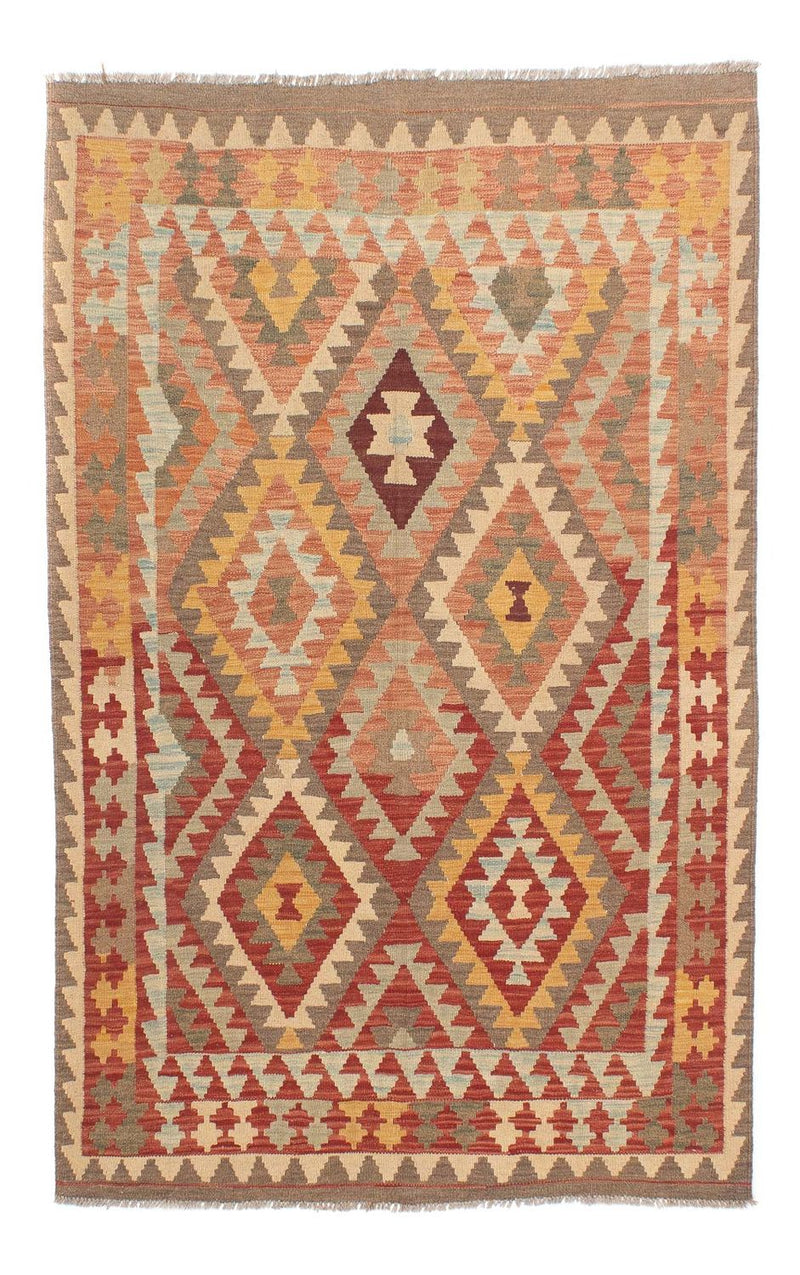 Dywan Kelim - Orientalny - 202 x 147 cm - wielokolorowy