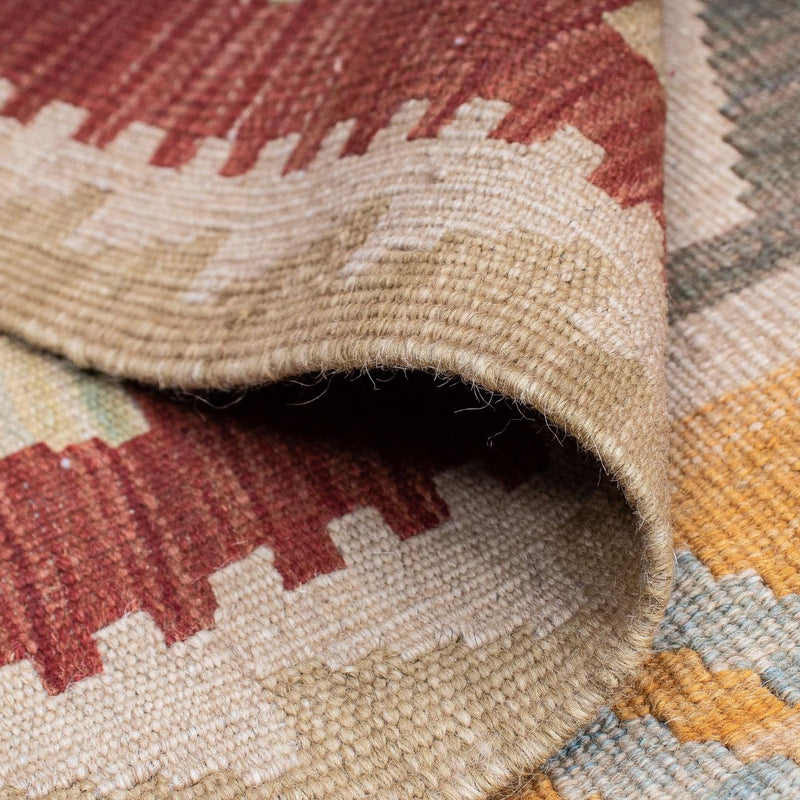 Dywan Kelim - Orientalny - 195 x 146 cm - wielokolorowy