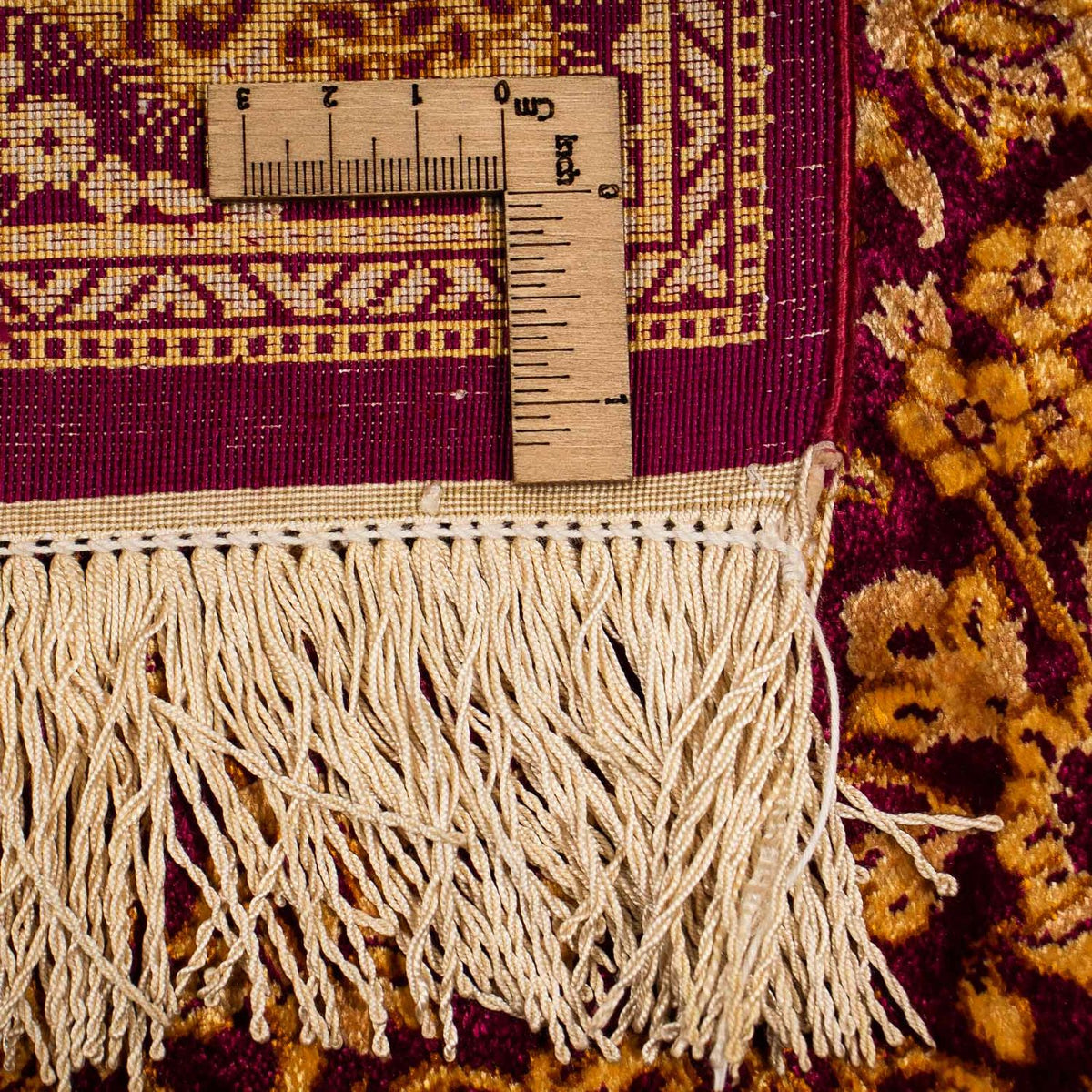 Jedwabny dywan - Ghom Silk - Premium - 216 x 132 cm - ciemnoniebieski