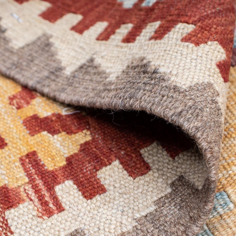 Dywan Kelim - Orientalny - 201 x 146 cm - wielokolorowy