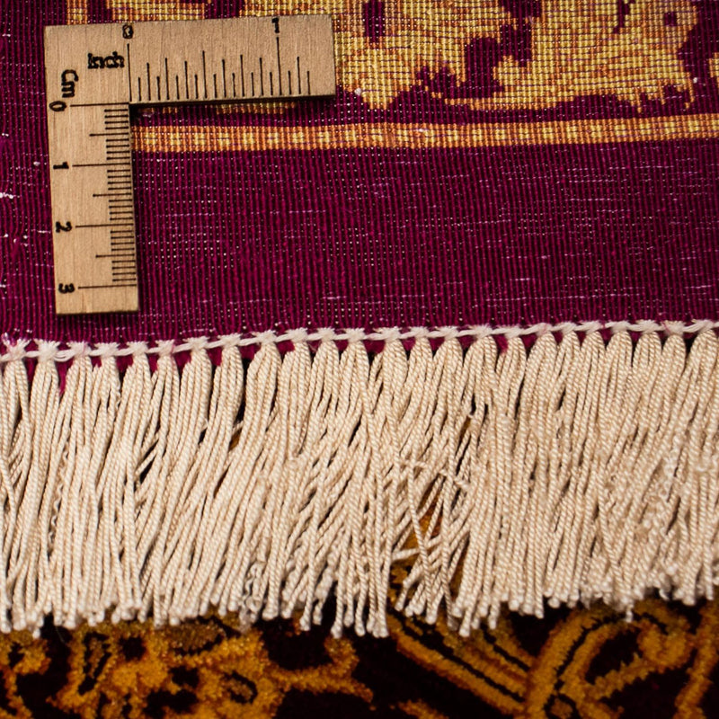 Jedwabny dywan - Ghom Silk - Premium - 216 x 132 cm - ciemnoniebieski