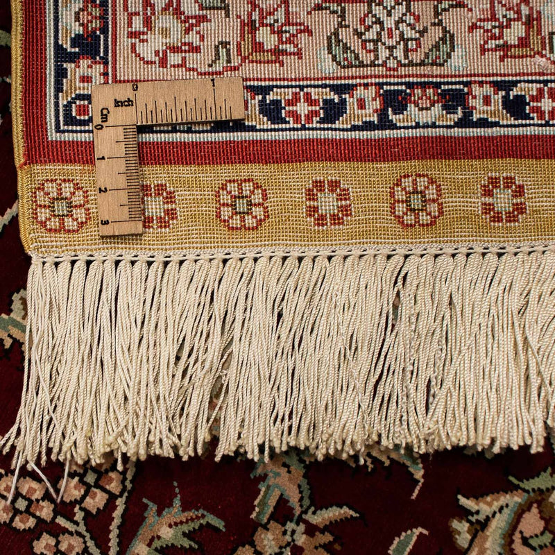 Jedwabny dywan - Ghom Silk - Premium - 216 x 132 cm - ciemnoniebieski