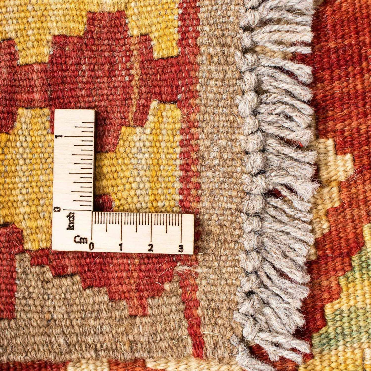 Biegacz Dywan Kelim - Orientalny - 196 x 78 cm - beżowy