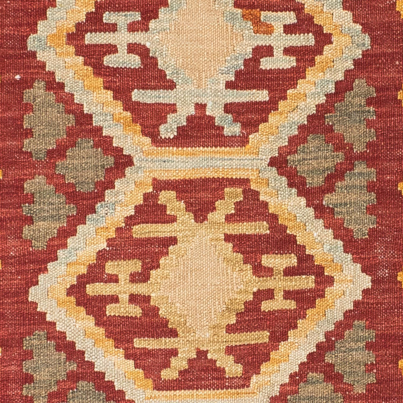 Biegacz Dywan Kelim - Orientalny - 196 x 76 cm - jasnobrązowy