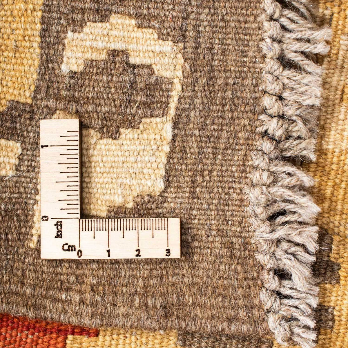 Biegacz Dywan Kelim - Orientalny - 203 x 70 cm - beżowy