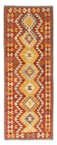 Biegacz Dywan Kelim - Orientalny - 205 x 78 cm - rdza