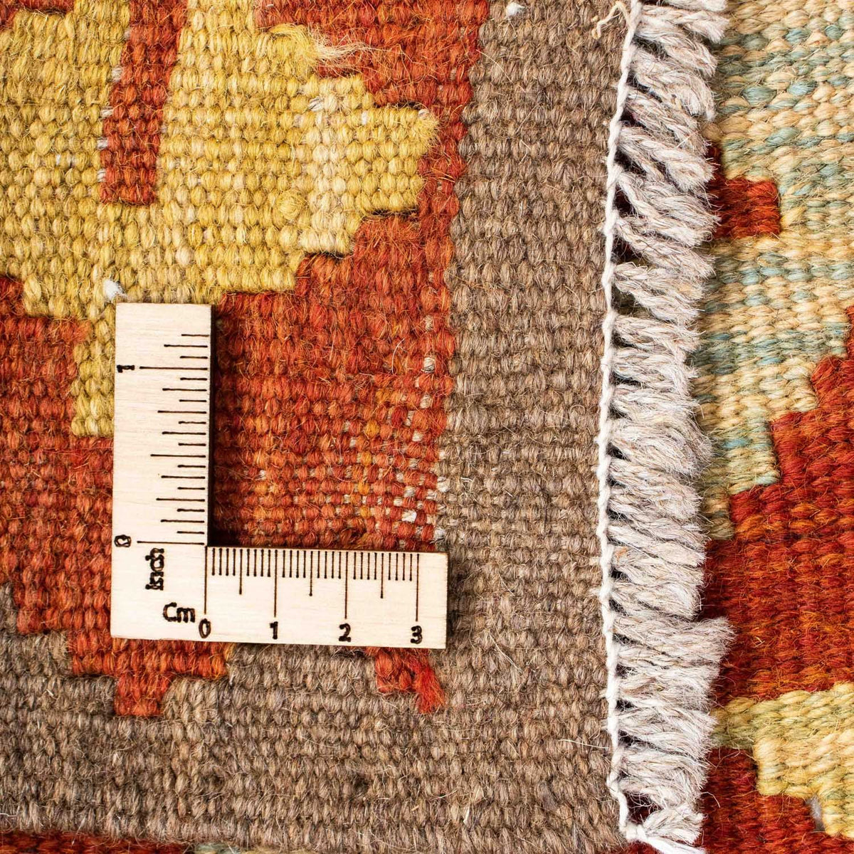 Biegacz Dywan Kelim - Orientalny - 205 x 78 cm - rdza