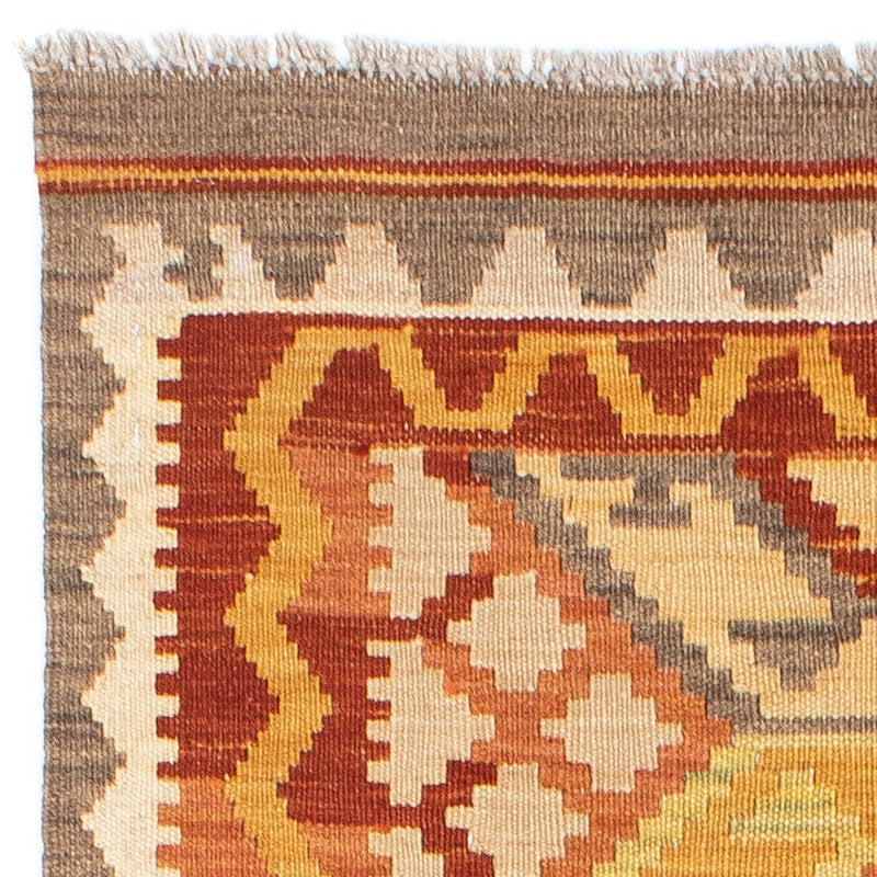 Biegacz Dywan Kelim - Orientalny - 202 x 76 cm - beżowy