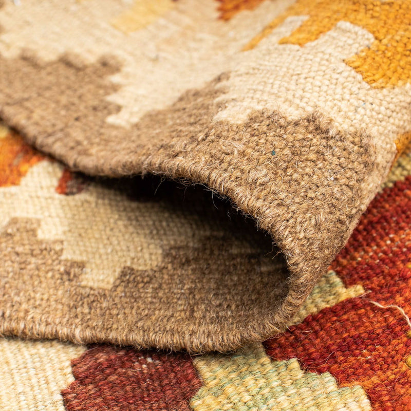 Biegacz Dywan Kelim - Orientalny - 202 x 75 cm - beżowy