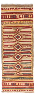 Biegacz Dywan Kelim - Orientalny - 204 x 73 cm - wielokolorowy