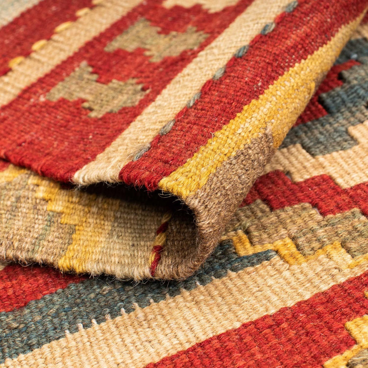 Biegacz Dywan Kelim - Orientalny - 204 x 73 cm - wielokolorowy