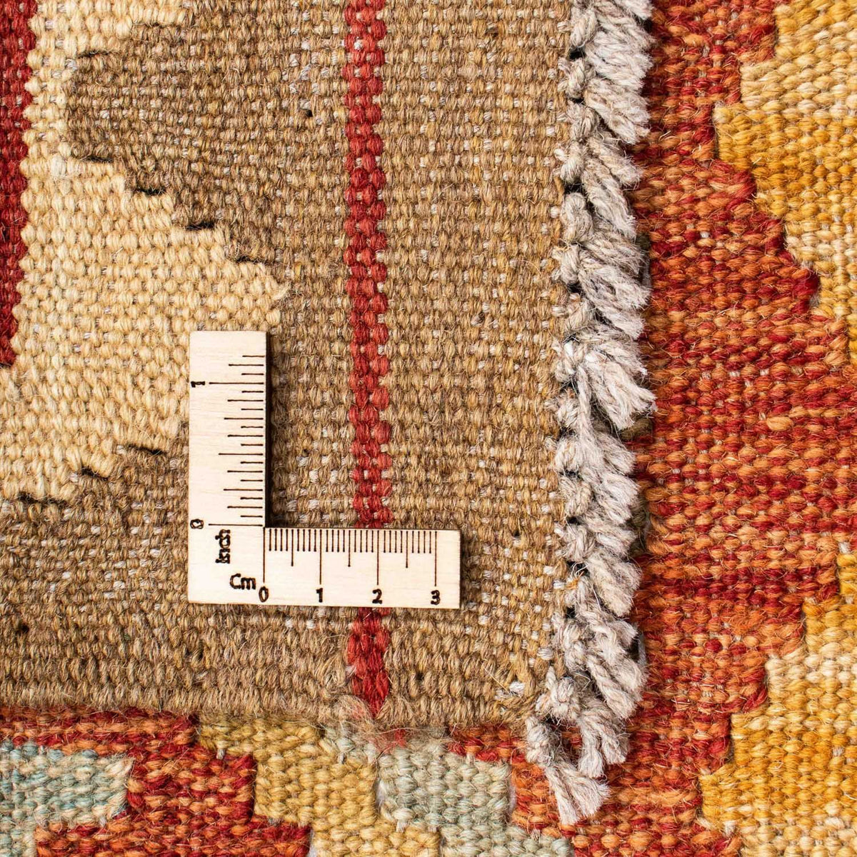 Biegacz Dywan Kelim - Orientalny - 195 x 75 cm - beżowy