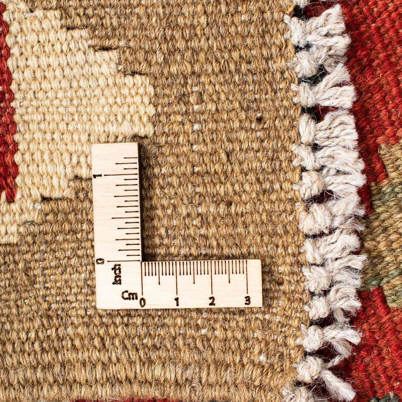 Biegacz Dywan Kelim - Orientalny - 198 x 74 cm - jasna czerwień