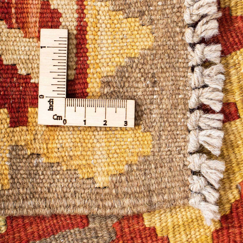 Biegacz Dywan Kelim - Orientalny - 214 x 82 cm - rdza