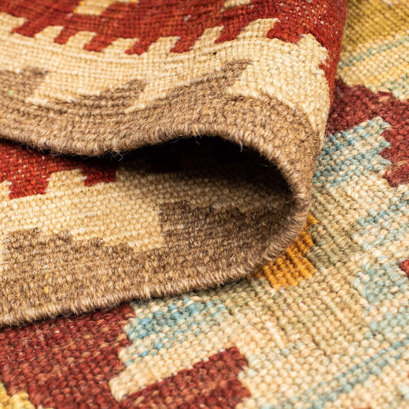 Biegacz Dywan Kelim - Orientalny - 198 x 75 cm - beżowy