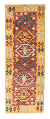 Biegacz Dywan Kelim - Orientalny - 202 x 72 cm - wielokolorowy