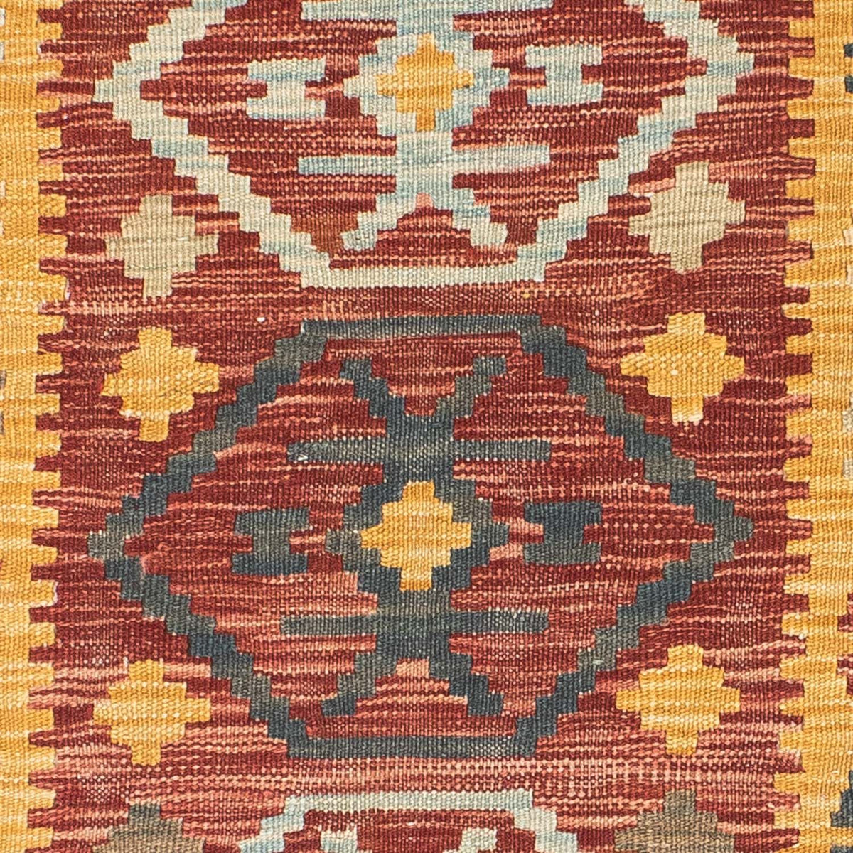 Biegacz Dywan Kelim - Orientalny - 202 x 72 cm - wielokolorowy