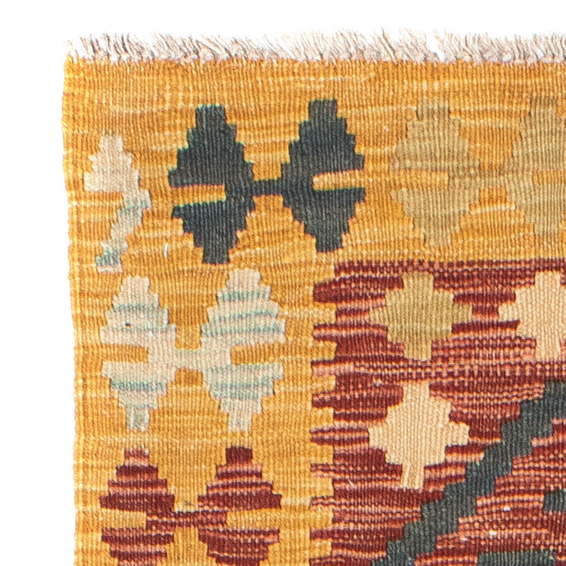 Biegacz Dywan Kelim - Orientalny - 202 x 72 cm - wielokolorowy