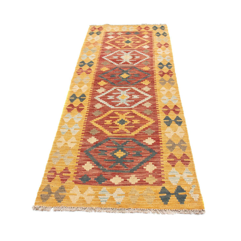 Biegacz Dywan Kelim - Orientalny - 202 x 72 cm - wielokolorowy