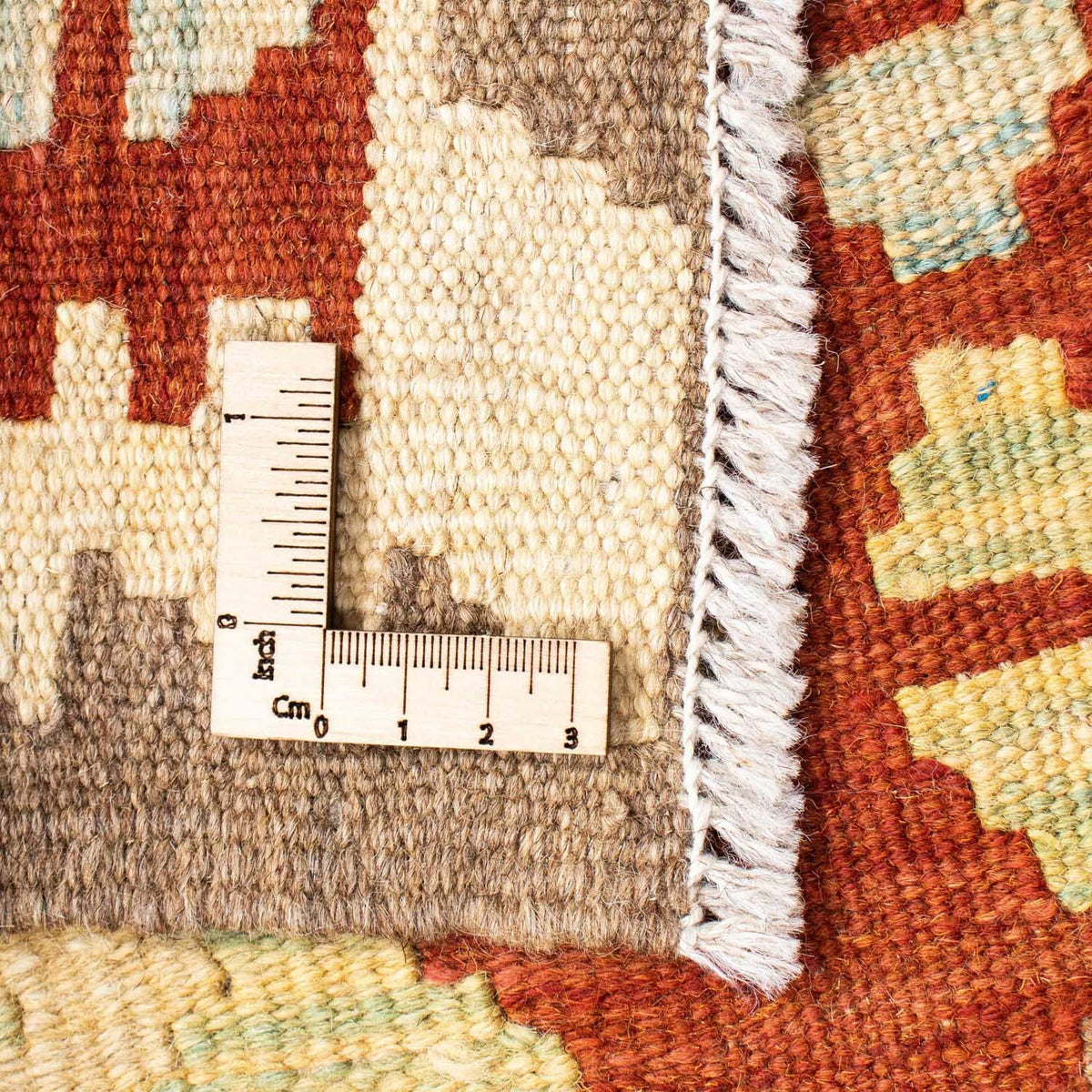 Biegacz Dywan Kelim - Orientalny - 195 x 67 cm - rdza