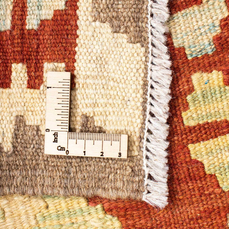 Biegacz Dywan Kelim - Orientalny - 195 x 67 cm - rdza