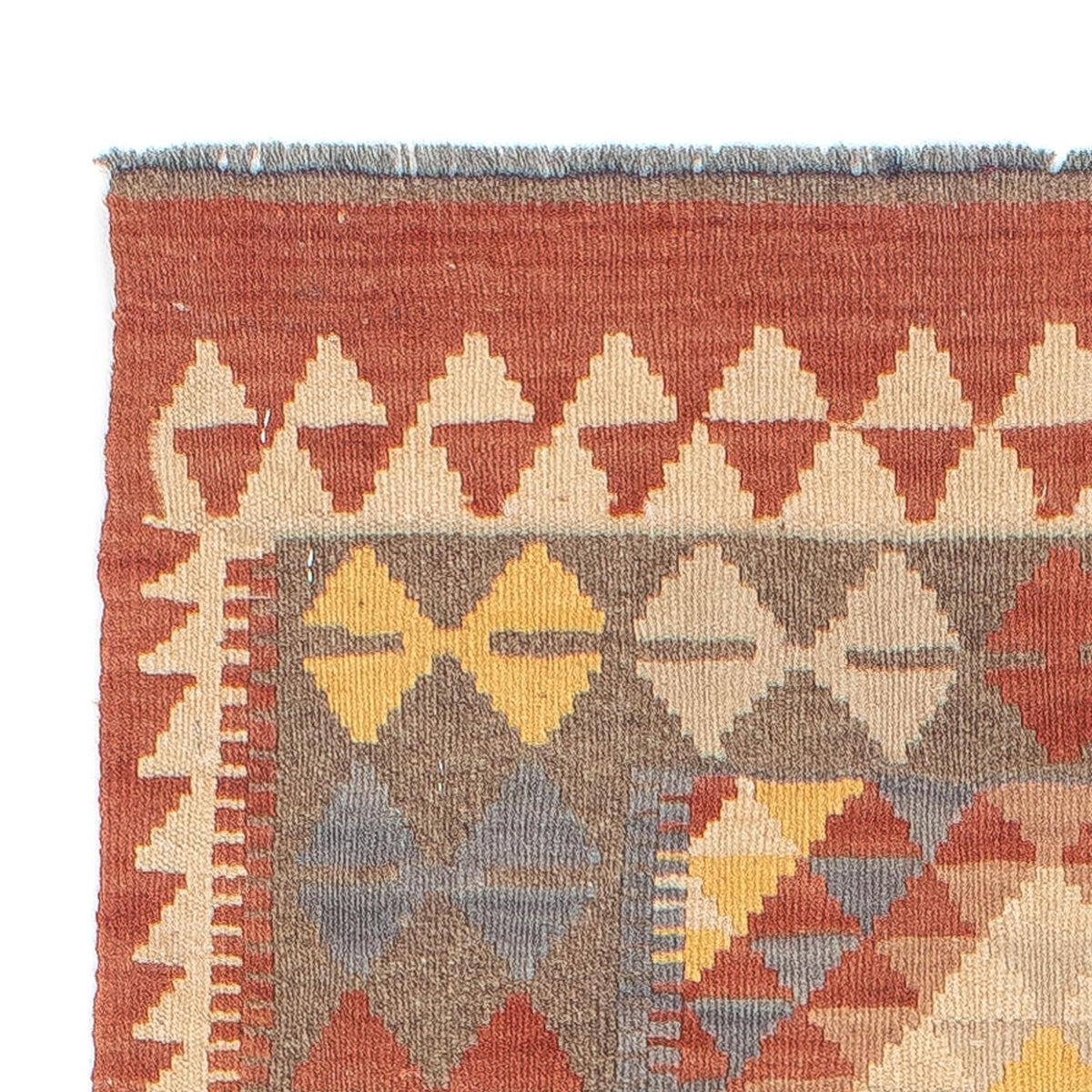 Biegacz Dywan Kelim - Splash - 200 x 65 cm - czerwony