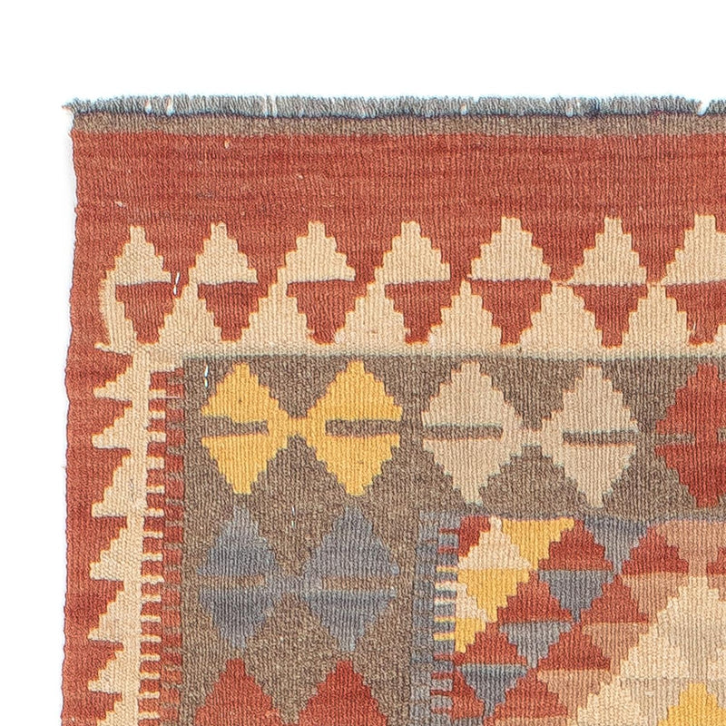 Biegacz Dywan Kelim - Splash - 200 x 65 cm - czerwony