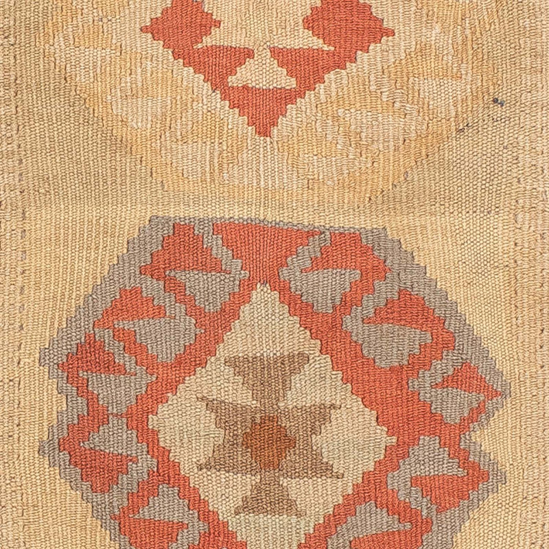 Biegacz Dywan Kelim - Splash - 199 x 67 cm - beżowy