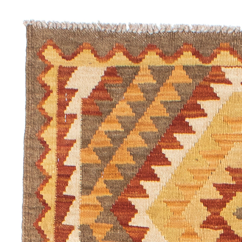 Biegacz Dywan Kelim - Orientalny - 192 x 69 cm - jasnobrązowy