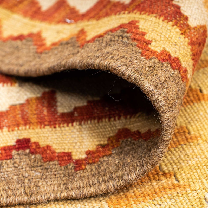 Biegacz Dywan Kelim - Orientalny - 192 x 69 cm - jasnobrązowy