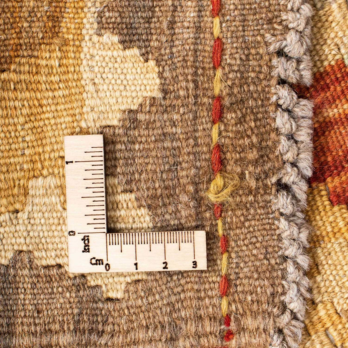 Biegacz Dywan Kelim - Orientalny - 204 x 67 cm - beżowy