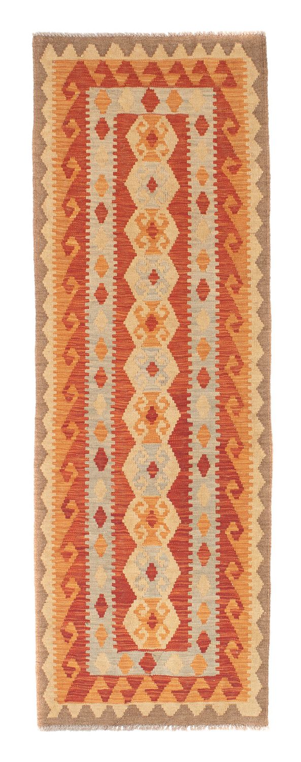 Biegacz Dywan Kelim - Splash - 197 x 63 cm - czerwony