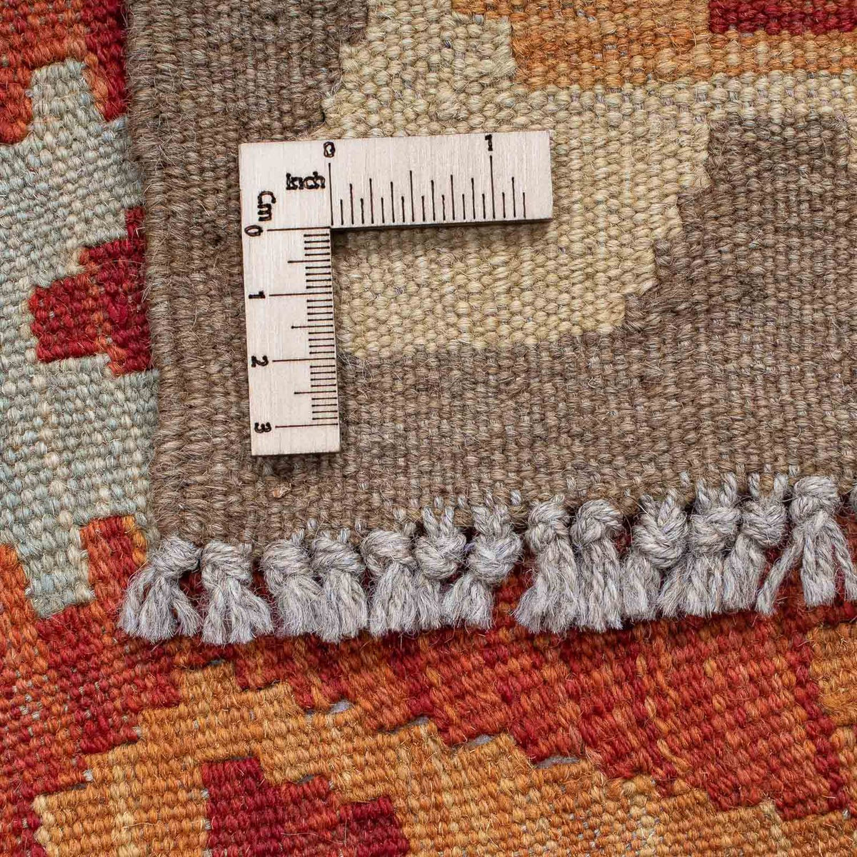 Biegacz Dywan Kelim - Splash - 197 x 63 cm - czerwony