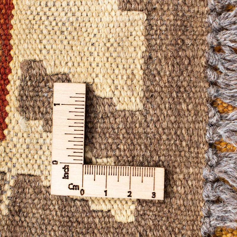 Biegacz Dywan Kelim - Orientalny - 195 x 65 cm - rdza