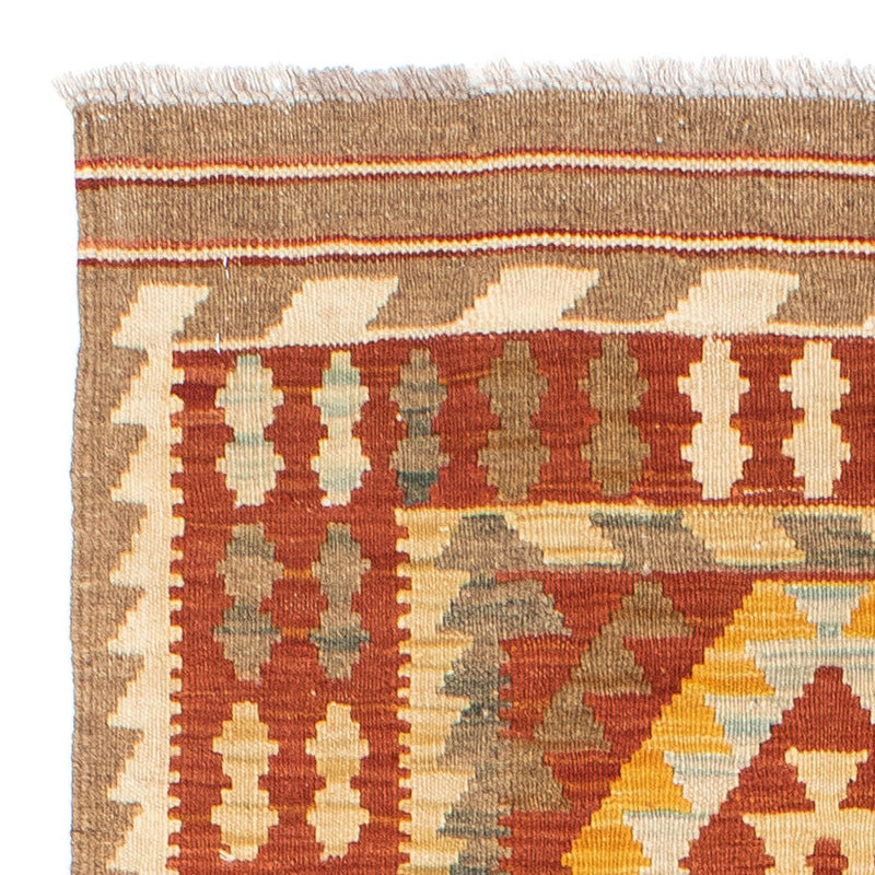 Biegacz Dywan Kelim - Orientalny - 192 x 76 cm - rdza