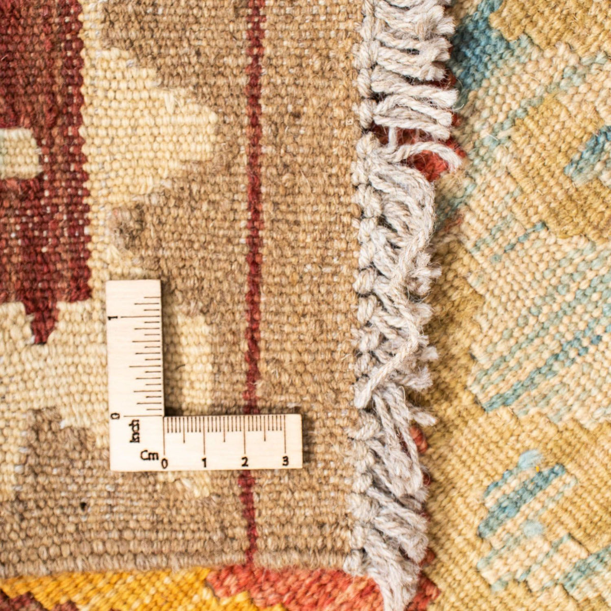 Biegacz Dywan Kelim - Orientalny - 200 x 70 cm - beżowy