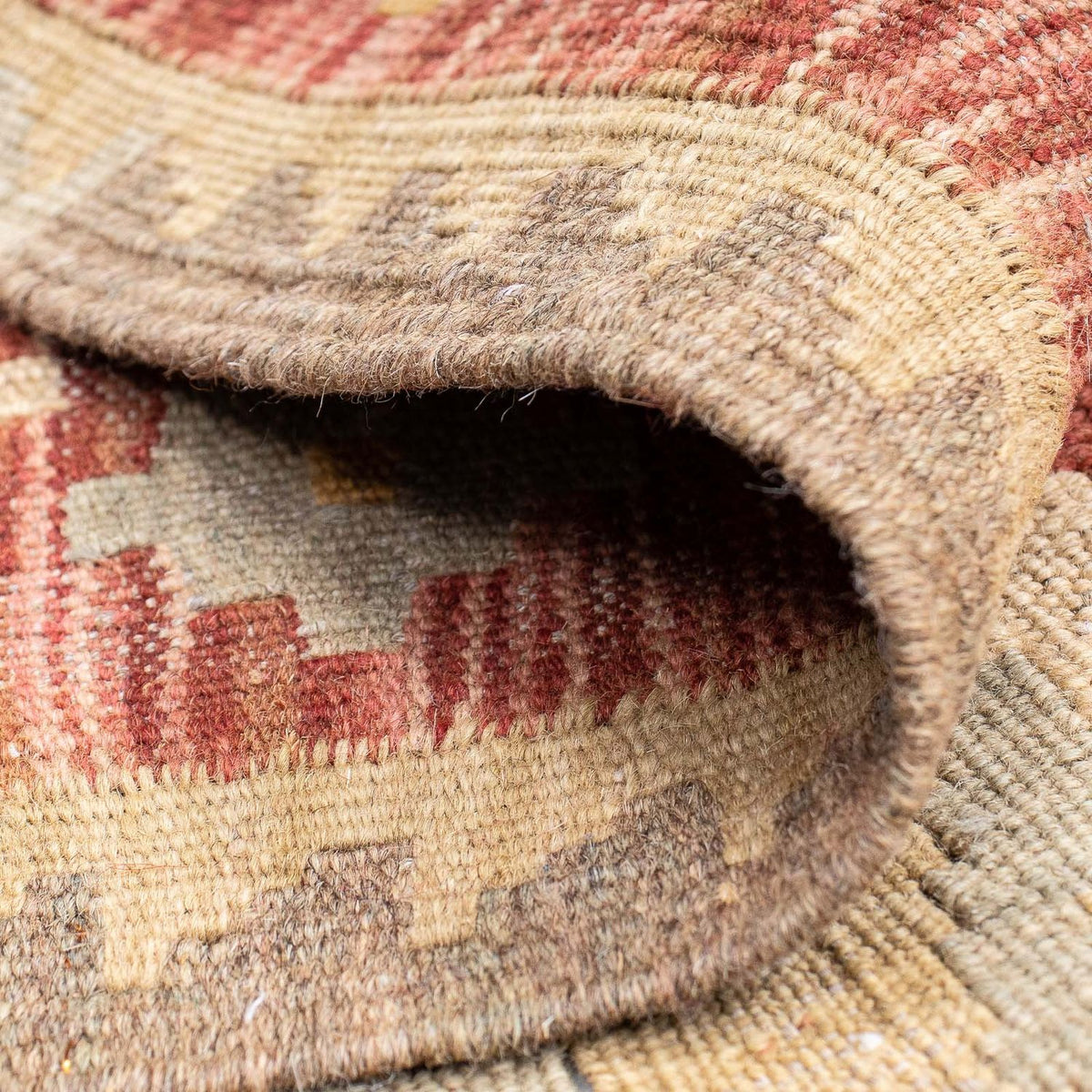 Biegacz Dywan Kelim - Splash - 193 x 64 cm - rdza