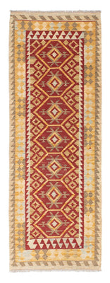 Biegacz Dywan Kelim - Orientalny - 203 x 71 cm - czerwony