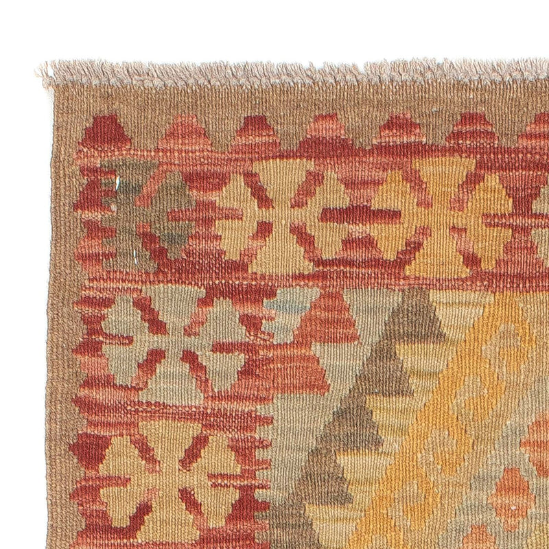 Biegacz Dywan Kelim - Splash - 207 x 66 cm - jasna czerwień