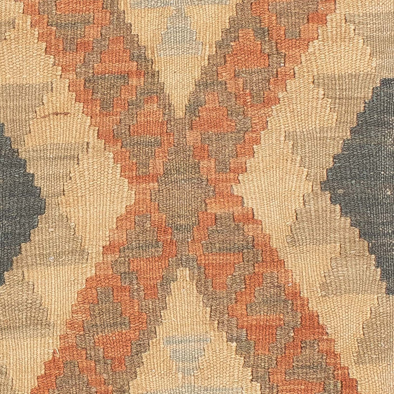 Biegacz Dywan Kelim - Splash - 206 x 61 cm - rdza