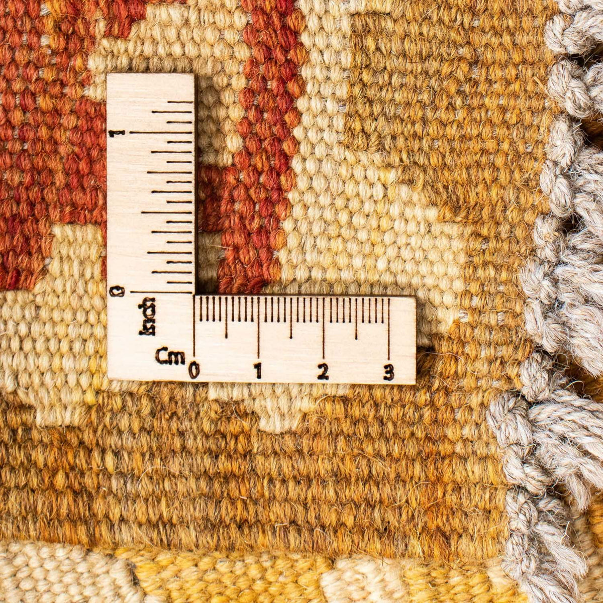 Biegacz Dywan Kelim - Orientalny - 206 x 67 cm - jasnobrązowy